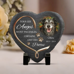 Pierre Funéraire Personnalisée – "Tous les Anges n'ont pas d'ailes"