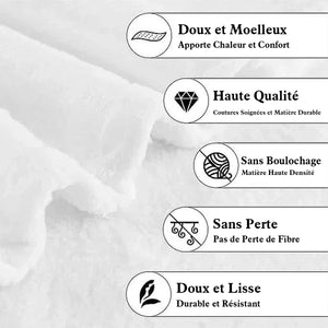 Couverture d’Emmaillotage Bébé Personnalisée avec Nom et Motif Ours – Cadeau d’Anniversaire pour Bébé