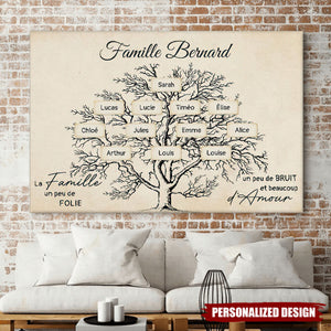 Affiche Familiale Personnalisée - Célébrez l’Histoire et l’Amour de Votre Famille