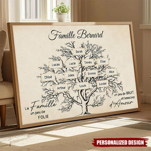 Affiche Familiale Personnalisée - Célébrez l’Histoire et l’Amour de Votre Famille