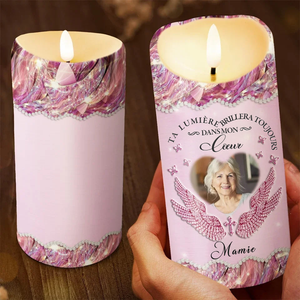 Bougie LED Personnalisée - Hommage Émotionnel pour proche