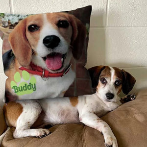 Coussin Personnalisé avec Photo d’Animal – Cadeau Doux et Unique