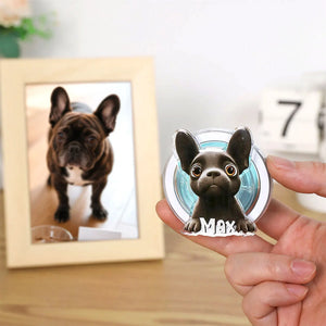 Support de Téléphone Personnalisé avec Portrait de Chien - Cadeau Unique pour Amoureux des Animaux