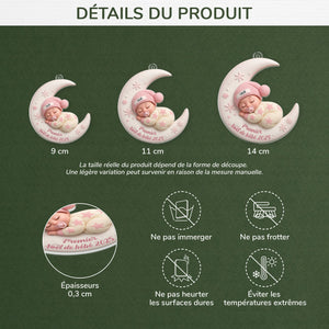 Ornement Personnalisé Premier Noël Bébé – Décoration Unique et Mémorable