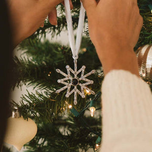 Ornement de Noël Scintillant Personnalisé – Ajoutez Votre Photo pour un Éclat Unique