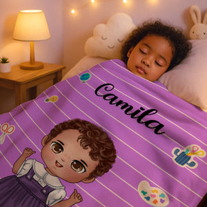 Couverture Personnalisée Enfant – Cadeau Unique pour Enfant