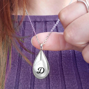 Collier Urne Personnalisé en Forme de Petite Goutte - Cadeau Émotionnel et Élégant