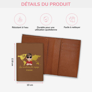 Porte Passeport Personnalisé - Les Aventures De Voyage