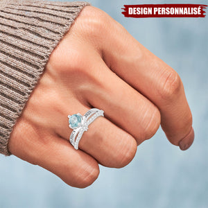 Bague Personnalisée en Zircon – Cadeau Élégant pour Diplômées et Femmes Spéciales