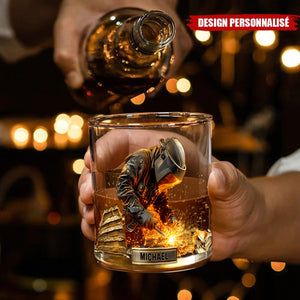 Verre à Whisky Personnalisé – Soudeur Puissant  avec Nom Gravé