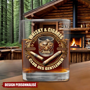 Verre à Whisky Personnalisé – Club des Gentlemen