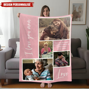 Personnalisez votre couverture-- Cadeau d'Amour pour Maman et Mamie