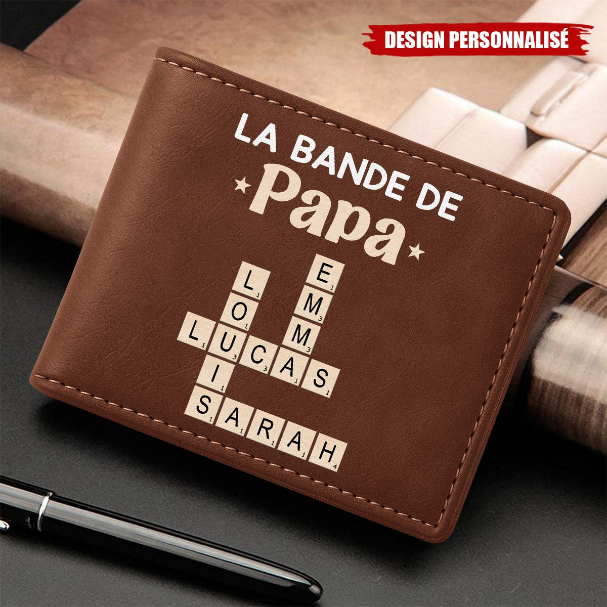 Portefeuille Personnalisé – La Bande de Papa
