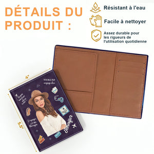 Housse de passeport Personnalisé – Voyager Est Ma Thérapie