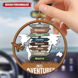 Ornement de Voyage Personnalisé – Souvenir d’Aventures