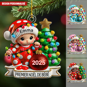 Suspension de Noël Personnalisée – Premier Noël De Bébé Cadeau pour nouveau-né
