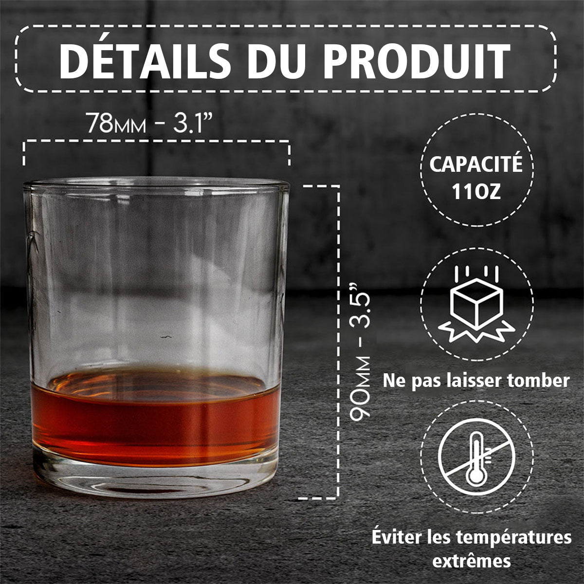 Verre à Whisky Personnalisé – Soudeur Puissant  avec Nom Gravé