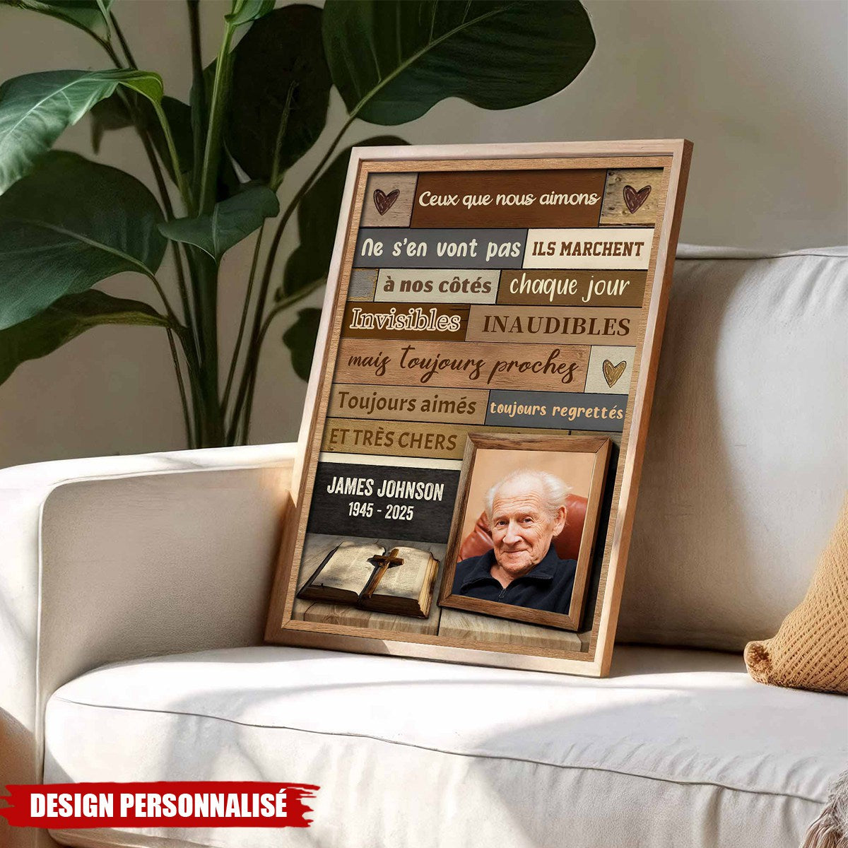 Affiche Commémorative Personnalisée – Hommage à un Être Cher