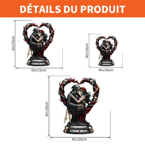 Plaque Acrylique "Amour Jusqu'à la Mort" – Cadeau Personnalisé pour Couple
