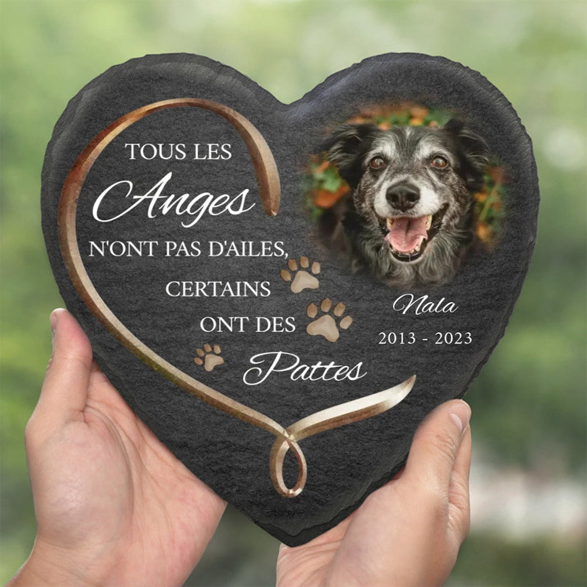 Pierre Funéraire Personnalisée – "Tous les Anges n'ont pas d'ailes"