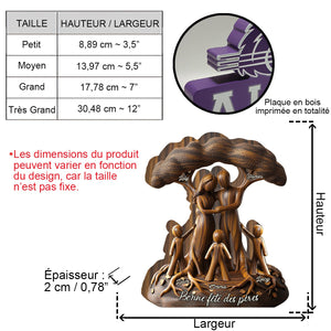 Plaque Acrylique Personnalisée – Famille sous l’Arbre de Vie