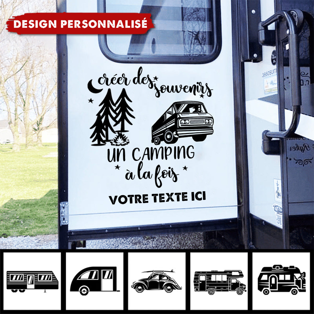 Autocollant Camping-Car Personnalisé – Créez des Souvenirs à Chaque Escapade