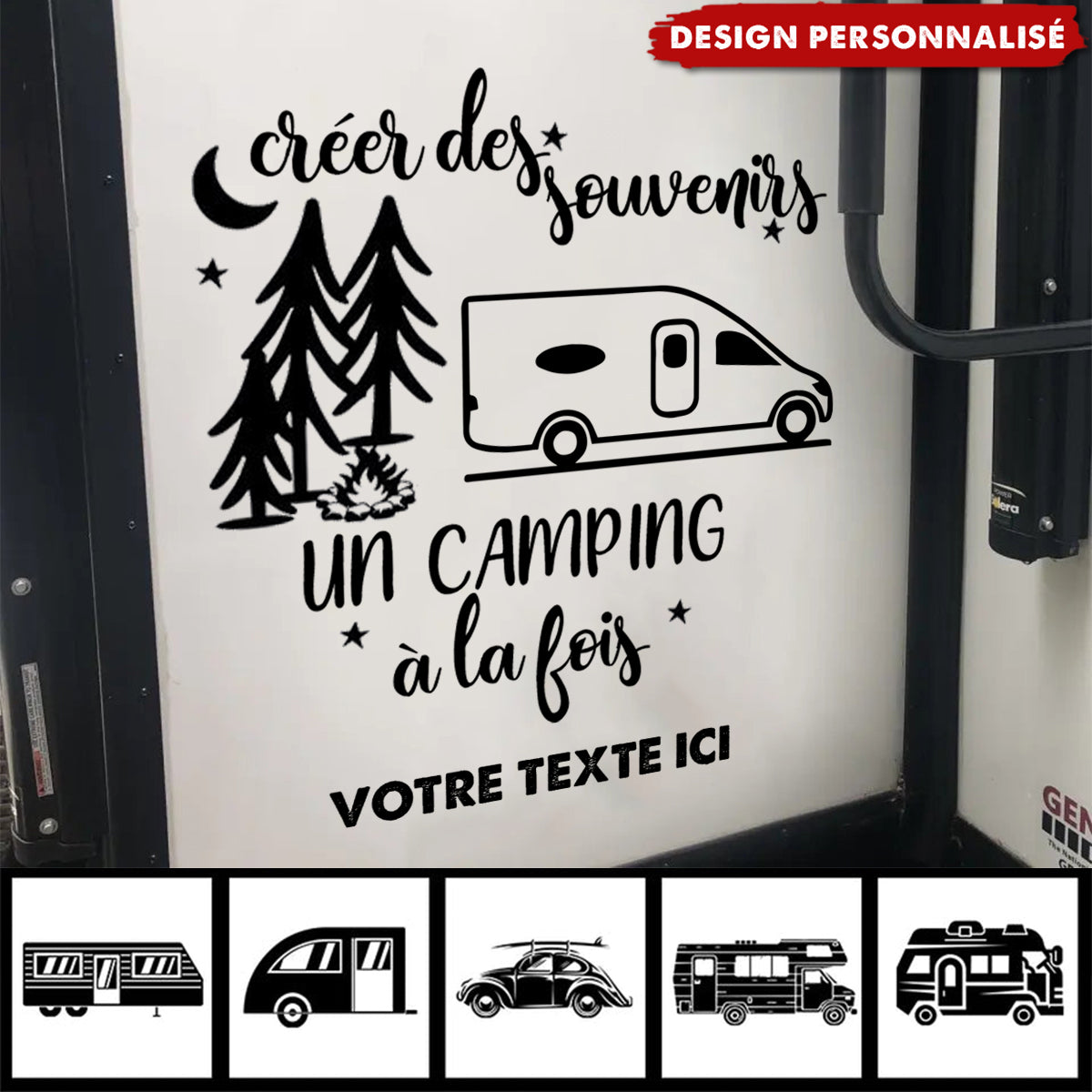Autocollant Camping-Car Personnalisé – Créez des Souvenirs à Chaque Escapade