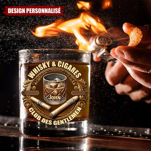 Verre à Whisky Personnalisé – Club des Gentlemen