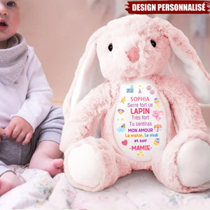Lapin de Pâques en Peluche Personnalisé – Cadeau Doux et Unique pour Enfant