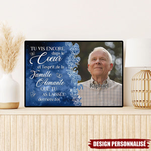 Affiche Commémoratif Personnalisé – Tu vis encore dans nos cœurs