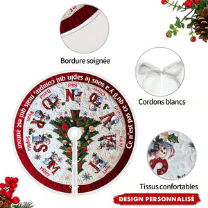 Ce n’est pas ce qu’il y a sous le sapin qui compte – Jupe de Sapin Familiale Personnalisée