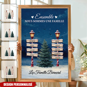 Affiche Familiale Personnalisée - Ensemble Nous Sommes Une Famille