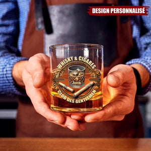 Verre à Whisky Personnalisé – Club des Gentlemen
