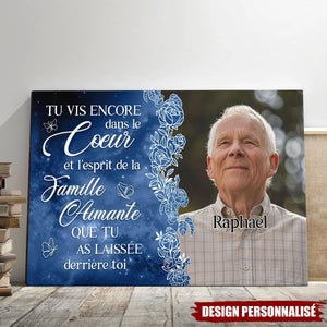 Affiche Commémoratif Personnalisé – Tu vis encore dans nos cœurs