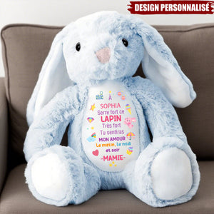 Lapin de Pâques en Peluche Personnalisé – Cadeau Doux et Unique pour Enfant