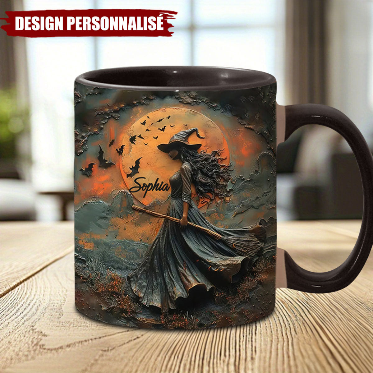 Mug Personnalisé Sorcière Mystique - Cadeau Unique et Enchanteur