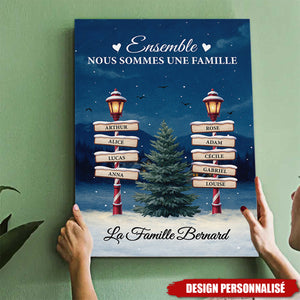 Affiche Familiale Personnalisée - Ensemble Nous Sommes Une Famille