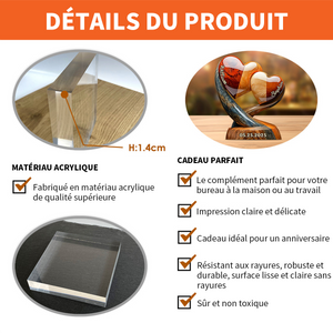 Toi et Moi, On Gère Ça – Plaque Personnalisée en Forme de Couple