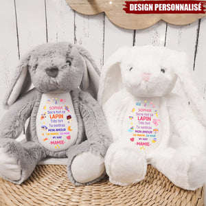 Lapin de Pâques en Peluche Personnalisé – Cadeau Doux et Unique pour Enfant