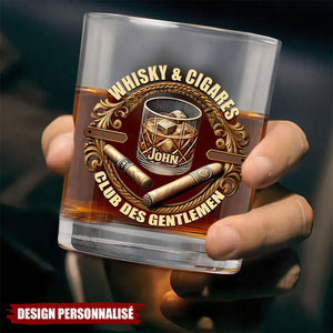 Verre à Whisky Personnalisé – Club des Gentlemen