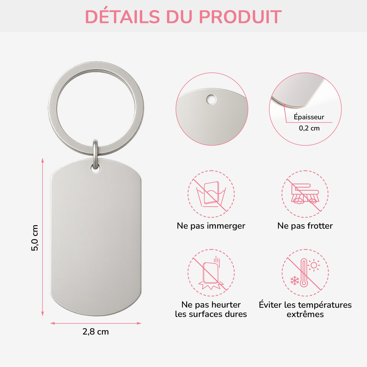 Porte-clés Commémoratif Personnalisé – L'appel que j'aimerais pouvoir prendre