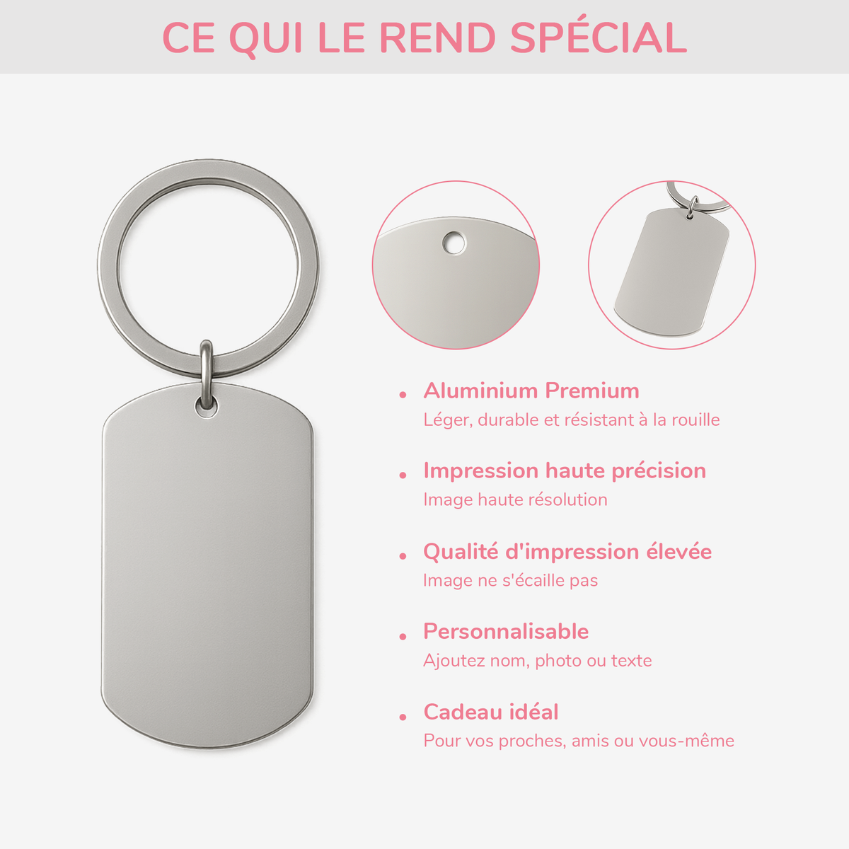 Porte-clés Commémoratif Personnalisé – L'appel que j'aimerais pouvoir prendre