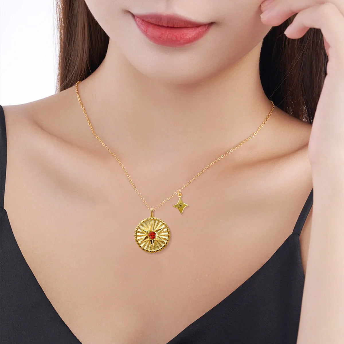 Collier Étoile Hexagonale Personnalisé – Cadeau Unique et Raffiné