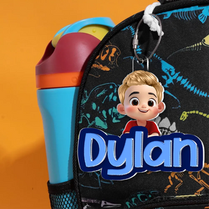 Porte-Clés Personnalisé pour Enfant – Prénom et Personnage Cartoon en Acrylique