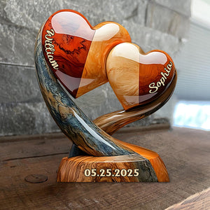 Toi et Moi, On Gère Ça – Plaque Personnalisée en Forme de Couple