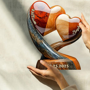 Toi et Moi, On Gère Ça – Plaque Personnalisée en Forme de Couple
